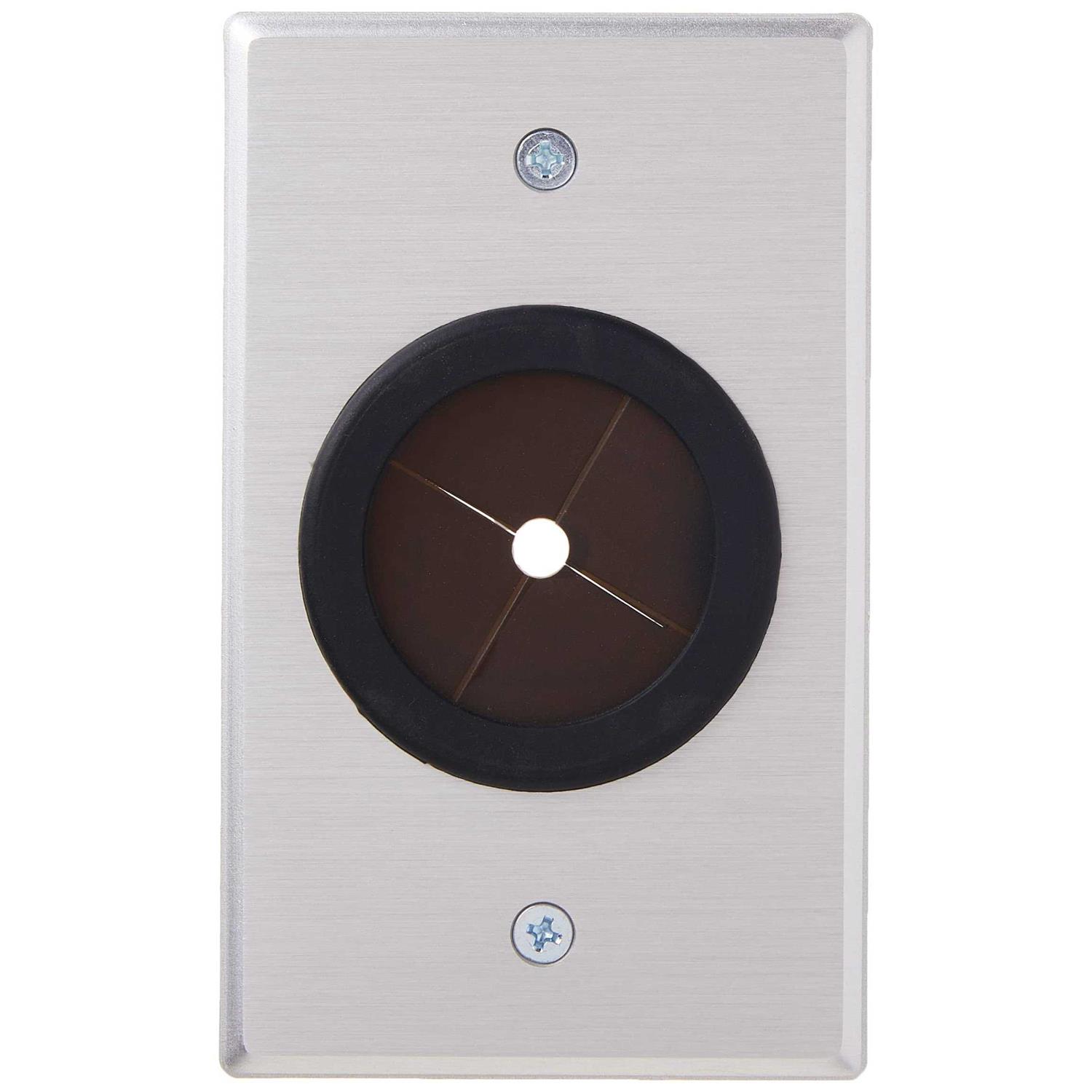 C2G 1.5in Grommet Cable Pass Through Single Gang Wall Plate - Image 5