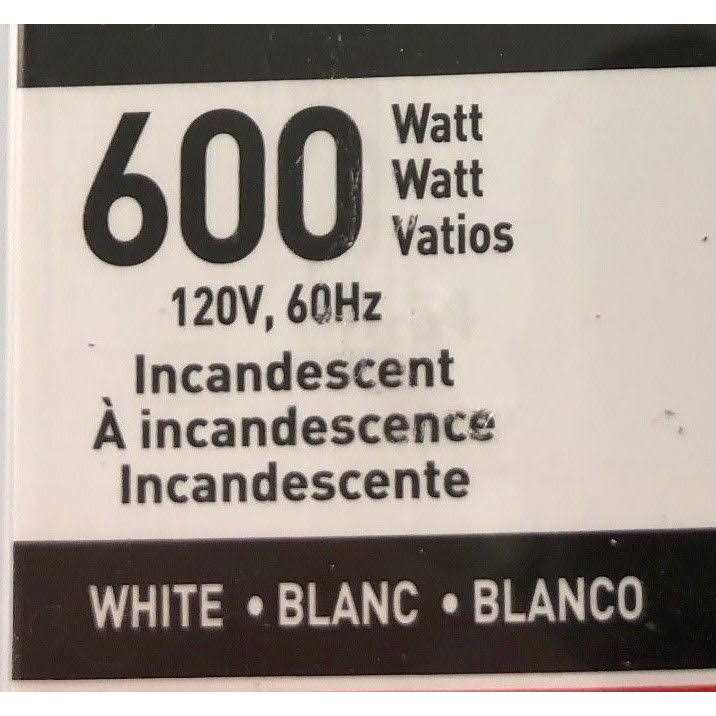 Pass & Seymour T600WV Single Pole Toggle Dimmer White - Image 2