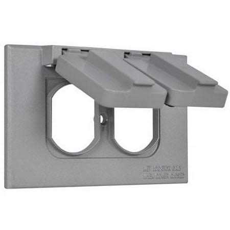Sealproof 1-Gang Duplex Horizontal Weatherproof Outlet Cover