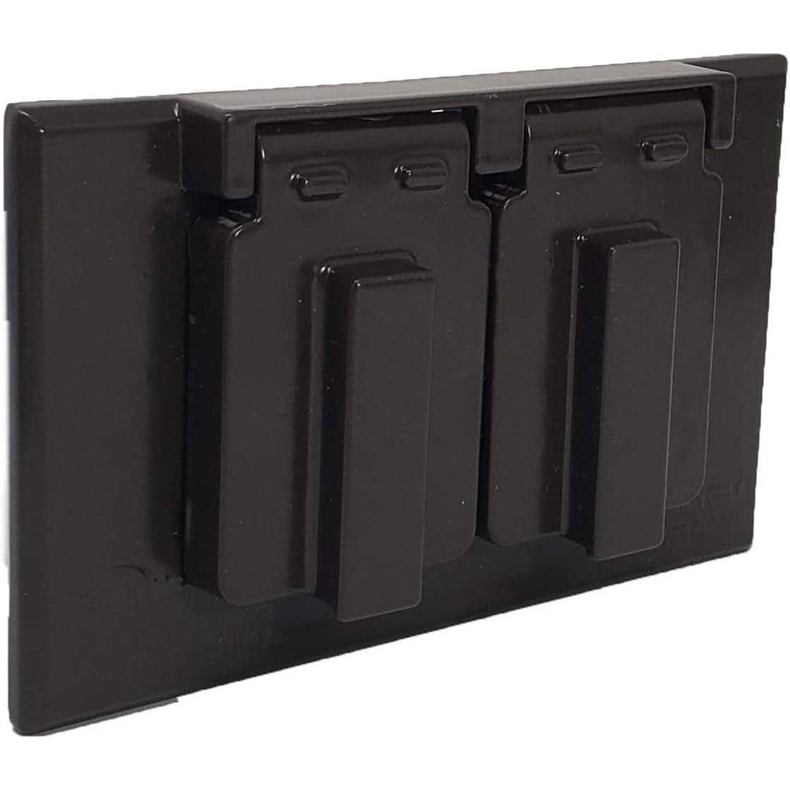 Sealproof 1-Gang Duplex Horizontal Weatherproof Outlet Cover - Image 2