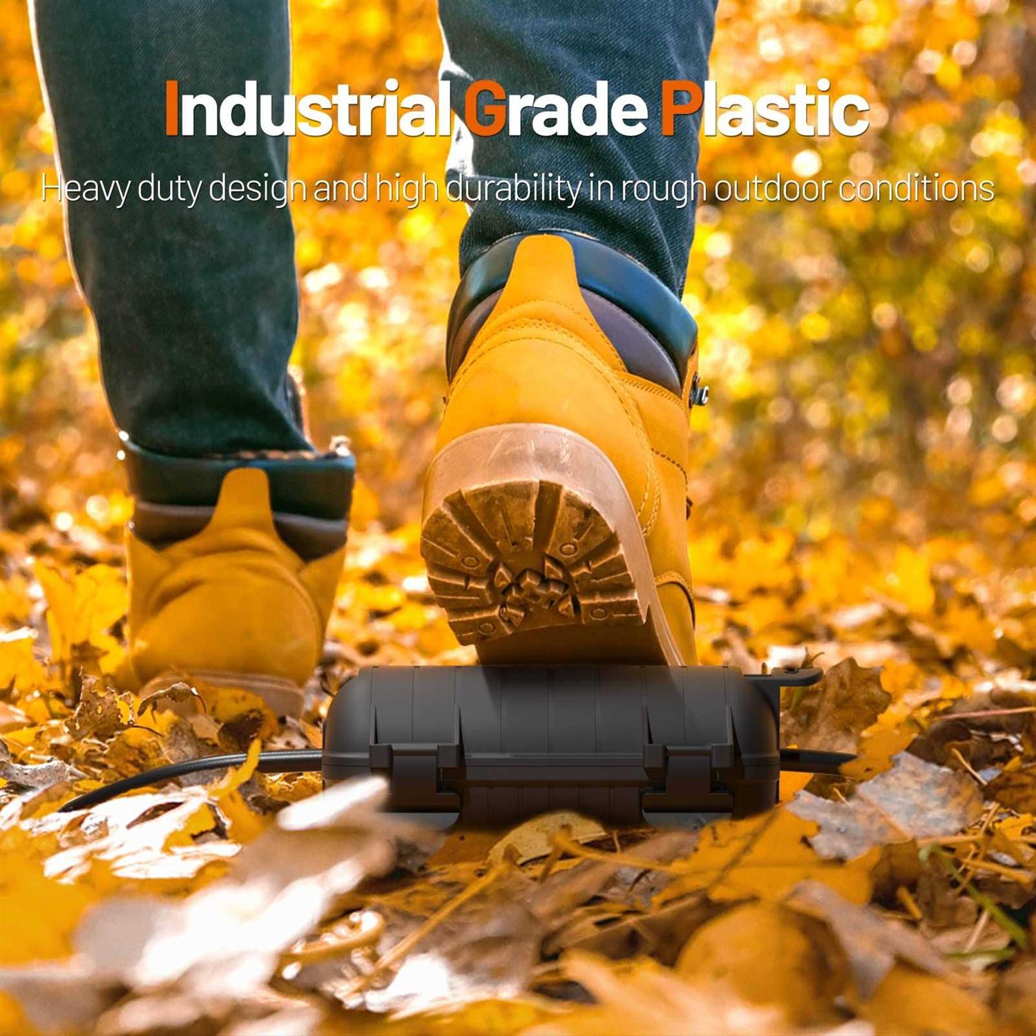 Extension Cord Cover Outdoor Cord Connector Protector IP54 Water-Resistant - Image 3