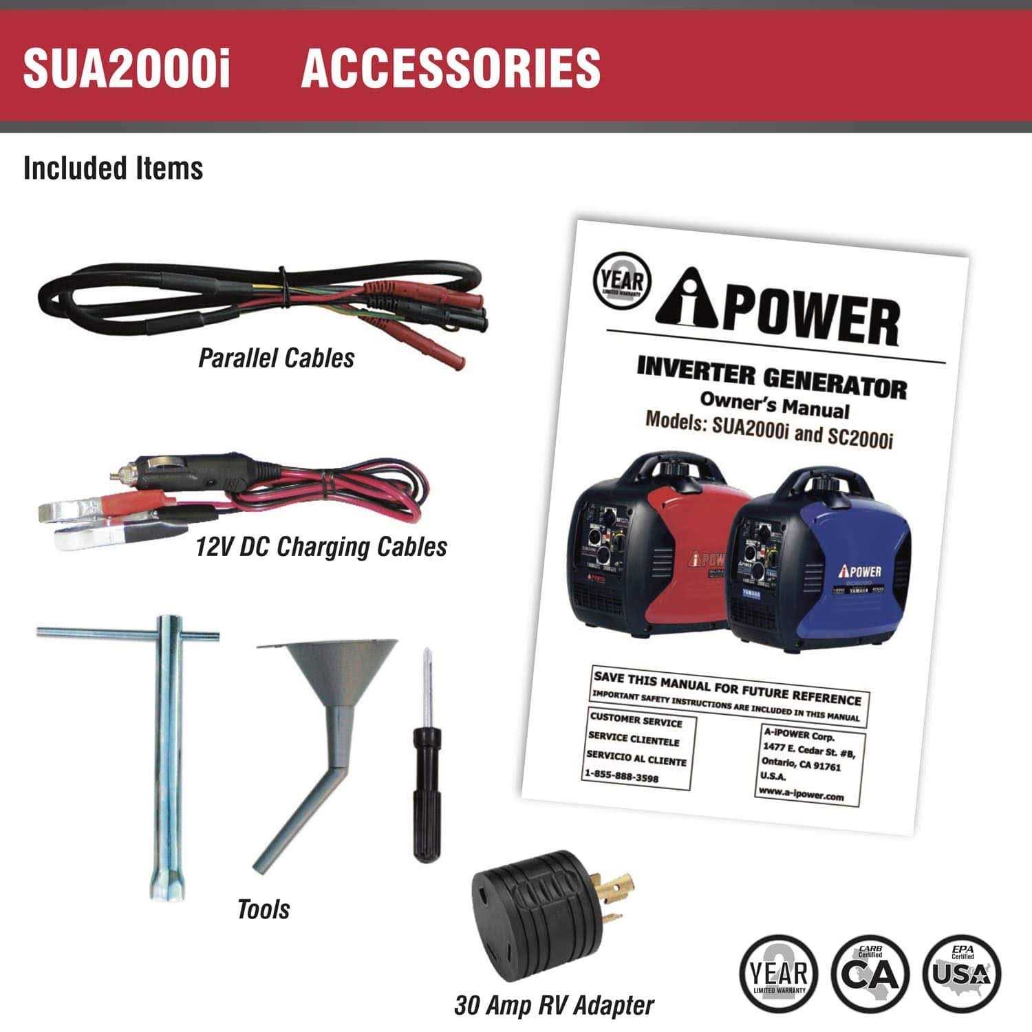 A-iPower SC2000iV 2000-Watt Yamaha Engine Portable Inverter Generator - Image 3