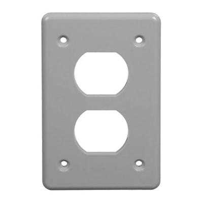 Carlon E98SGDR 1-Gang FS Duplex Receptacle Cover (Gray) | SupplyHouse.com - Image 2
