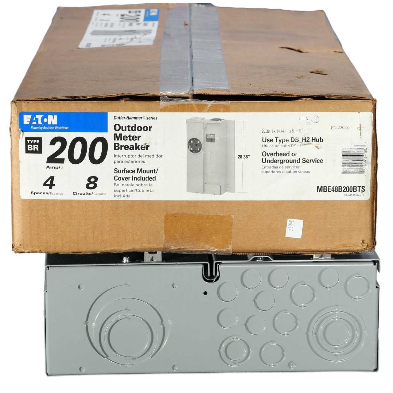 Eaton Meter/Main Load Center MBE48B200BTS - Image 2