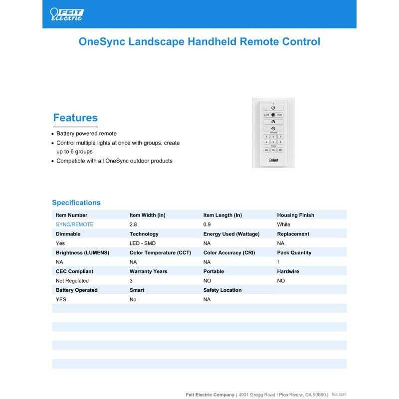 Feit Electric OneSync Remote - Image 4