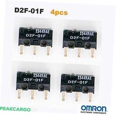 Pack of 4 OMRON D2F-01F Microswitch SPDT Subminiature Compatible Mouse Switch - Image 3