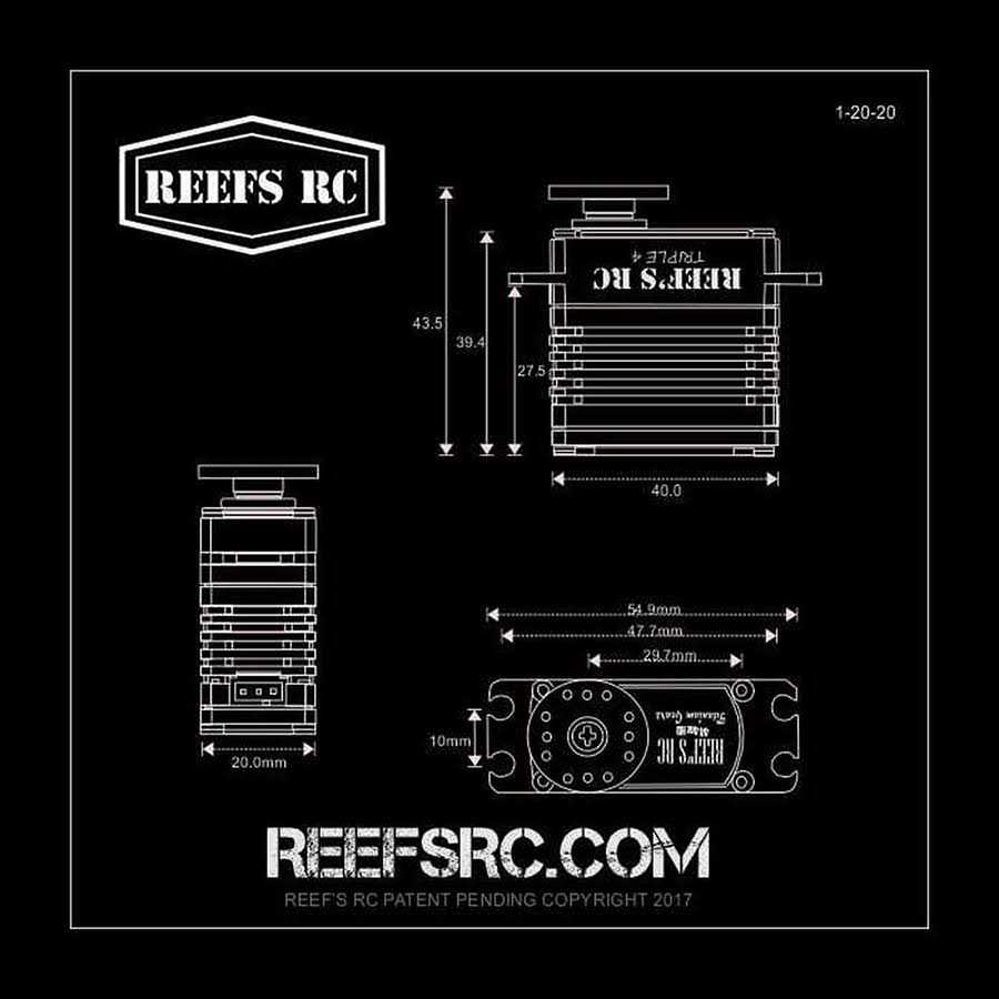 Reefs RC 444HD High Torque High Speed HV Waterproof Servo V2 0.10/444 - Image 3
