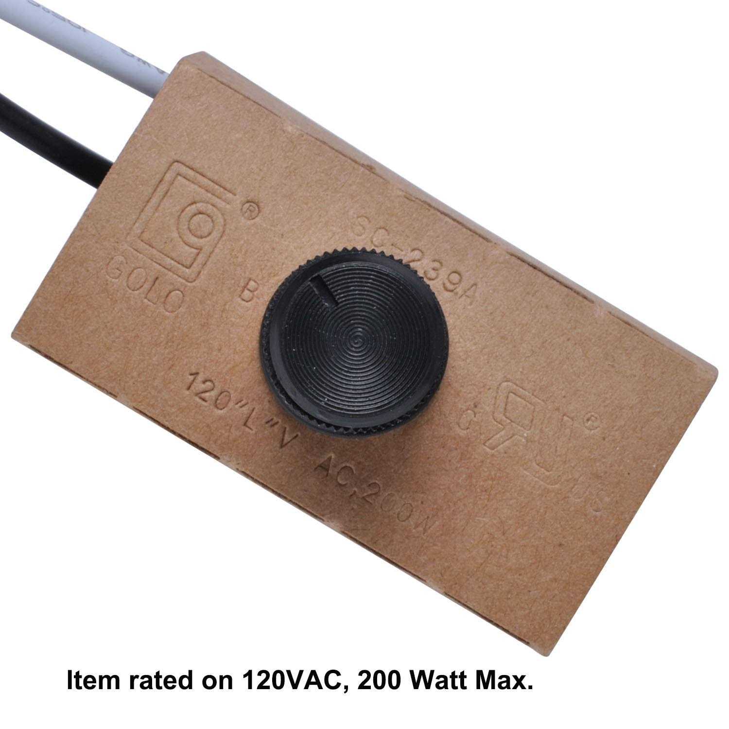 SC-239A Switch 200 Watt Manual Dimmer Replacement Kit for Wes-tek 6077B - Image 2