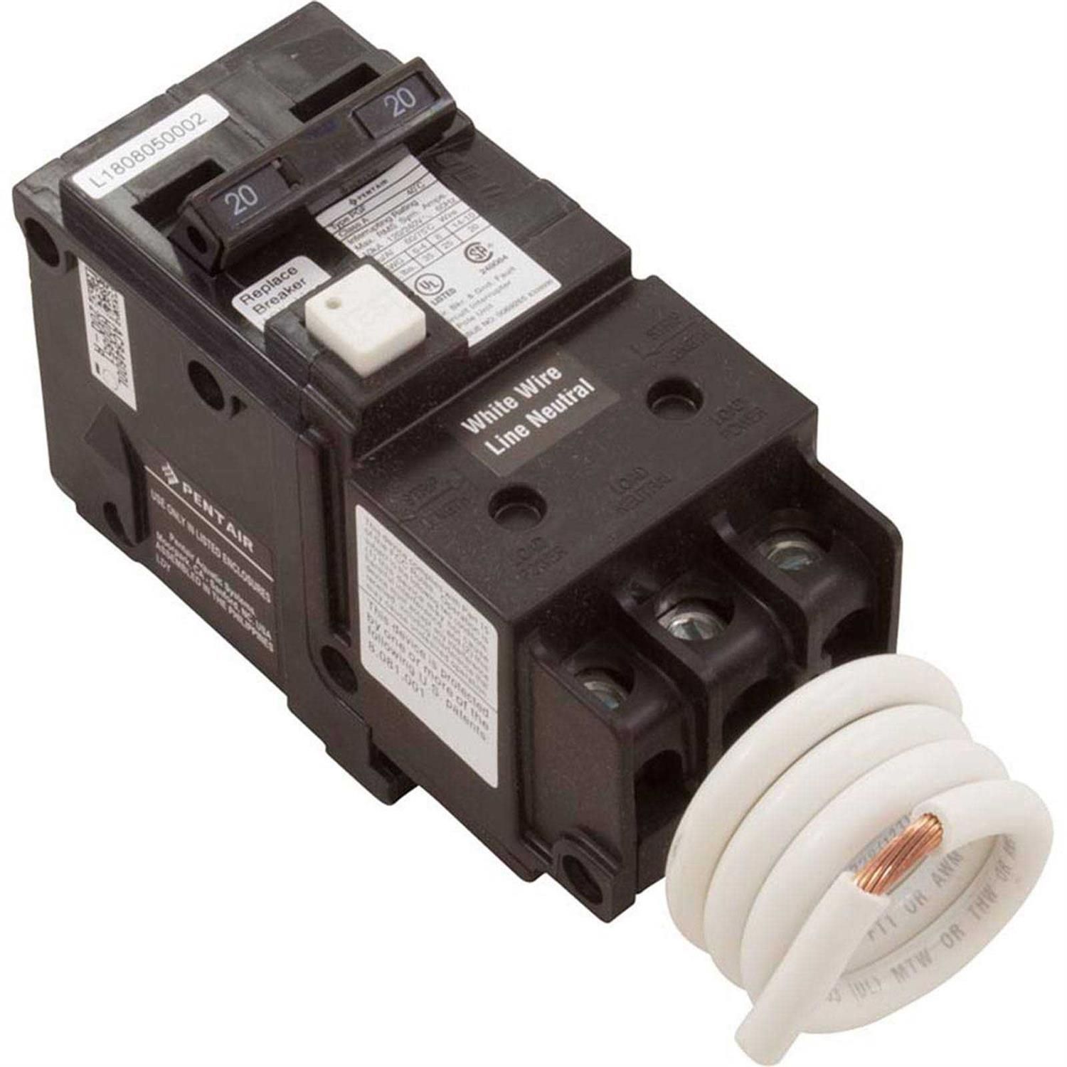 Pentair 2-Pole GFCI Circuit Breaker PA220GF