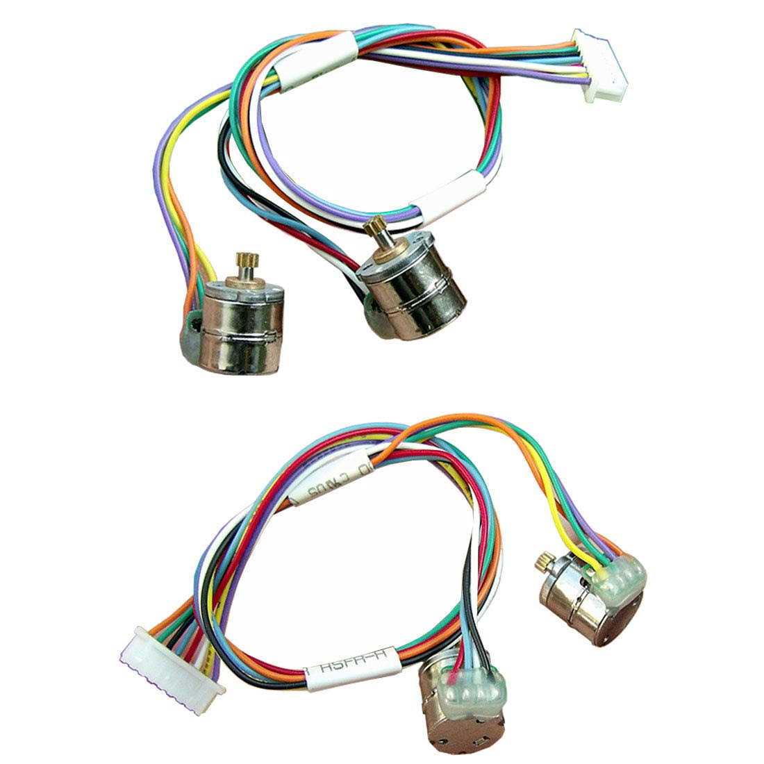 Abovehill 10 pair 8mm Micro Stepper Motor 2-Phase 4-Wire DC 5-6V with Connection line +gear - Image 4