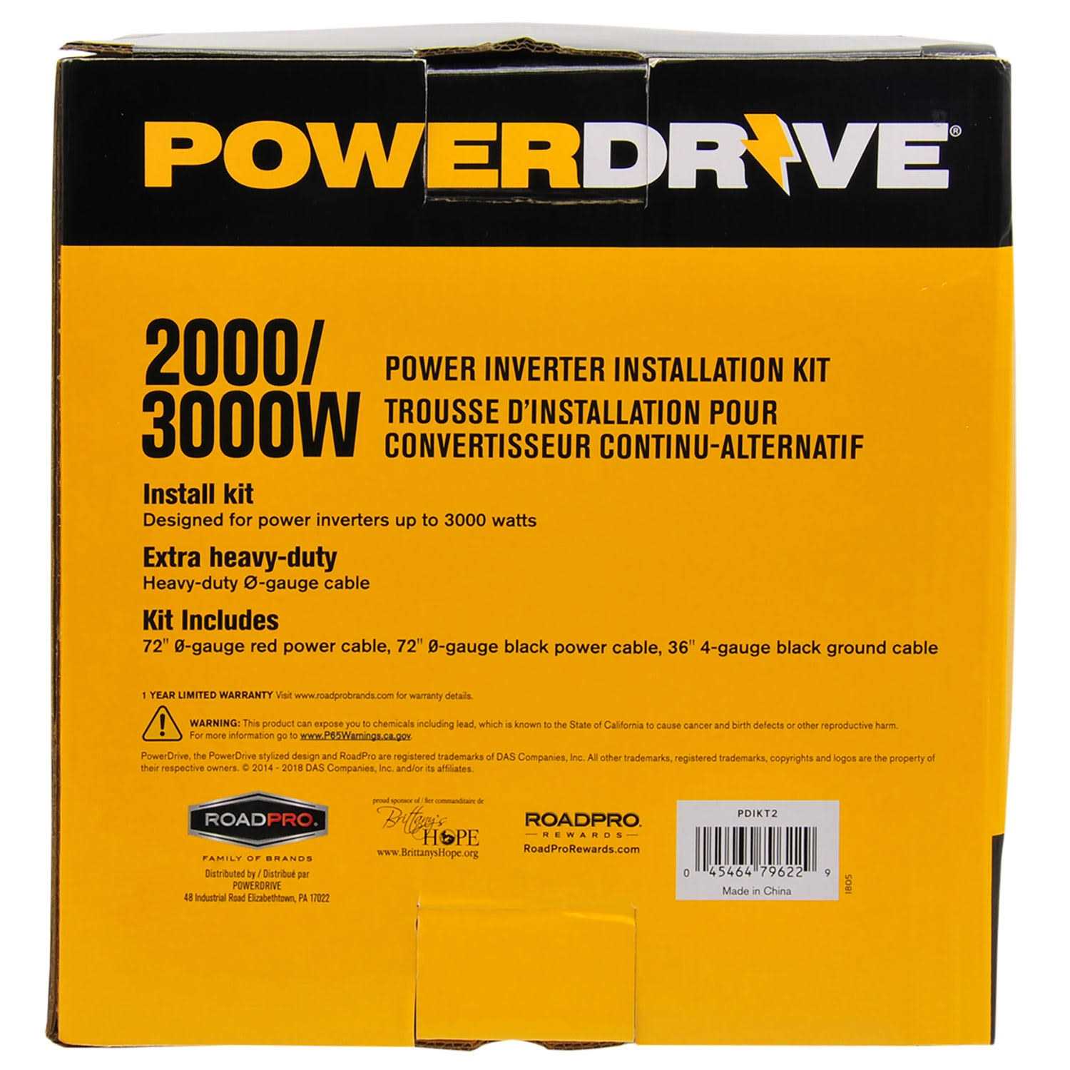 PowerDrive 2000/3000 Watt Power Inverter Installation Kit - Image 4