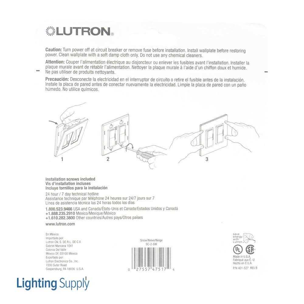 Lutron SC-2-SW 2-Gang Wallplate - Image 2