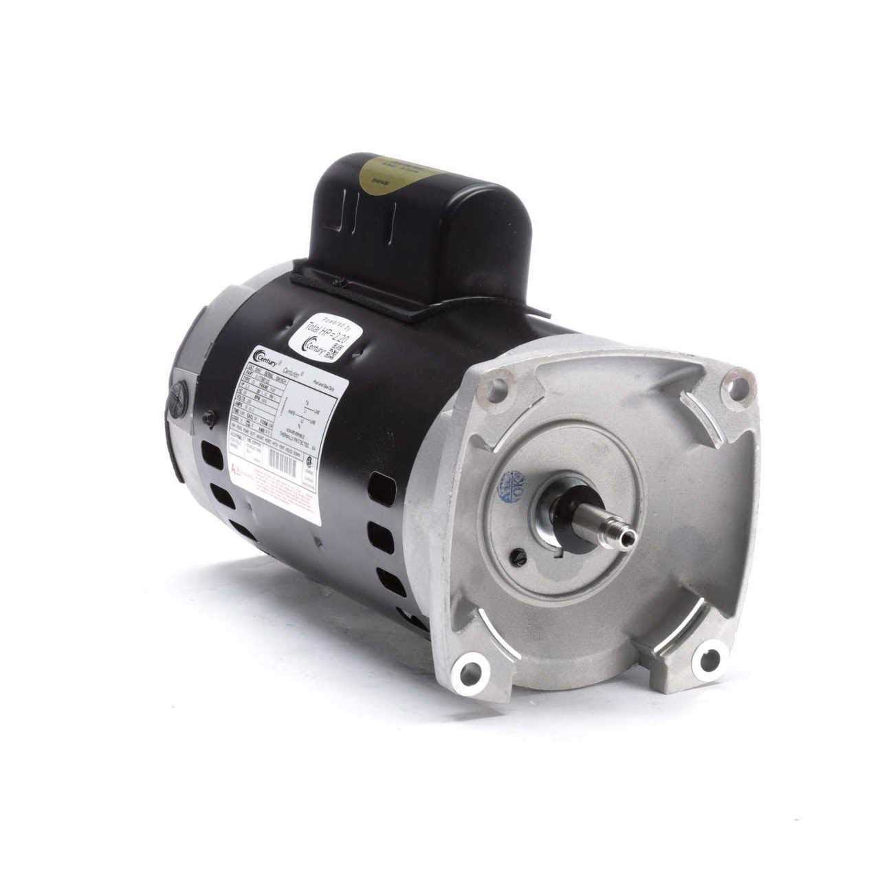 Century A.O. Smith Regal Beloit B855 2 HP 56Y Square Flange Up-Rated Pool & Spa Pump Motor - Image 4