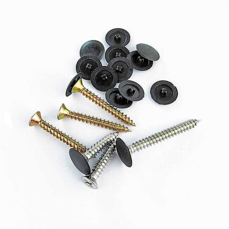 Qrity 50PCS Screw Cap Covers Plastic Screw Protection Cover Snap-in Cover Caps - Image 3