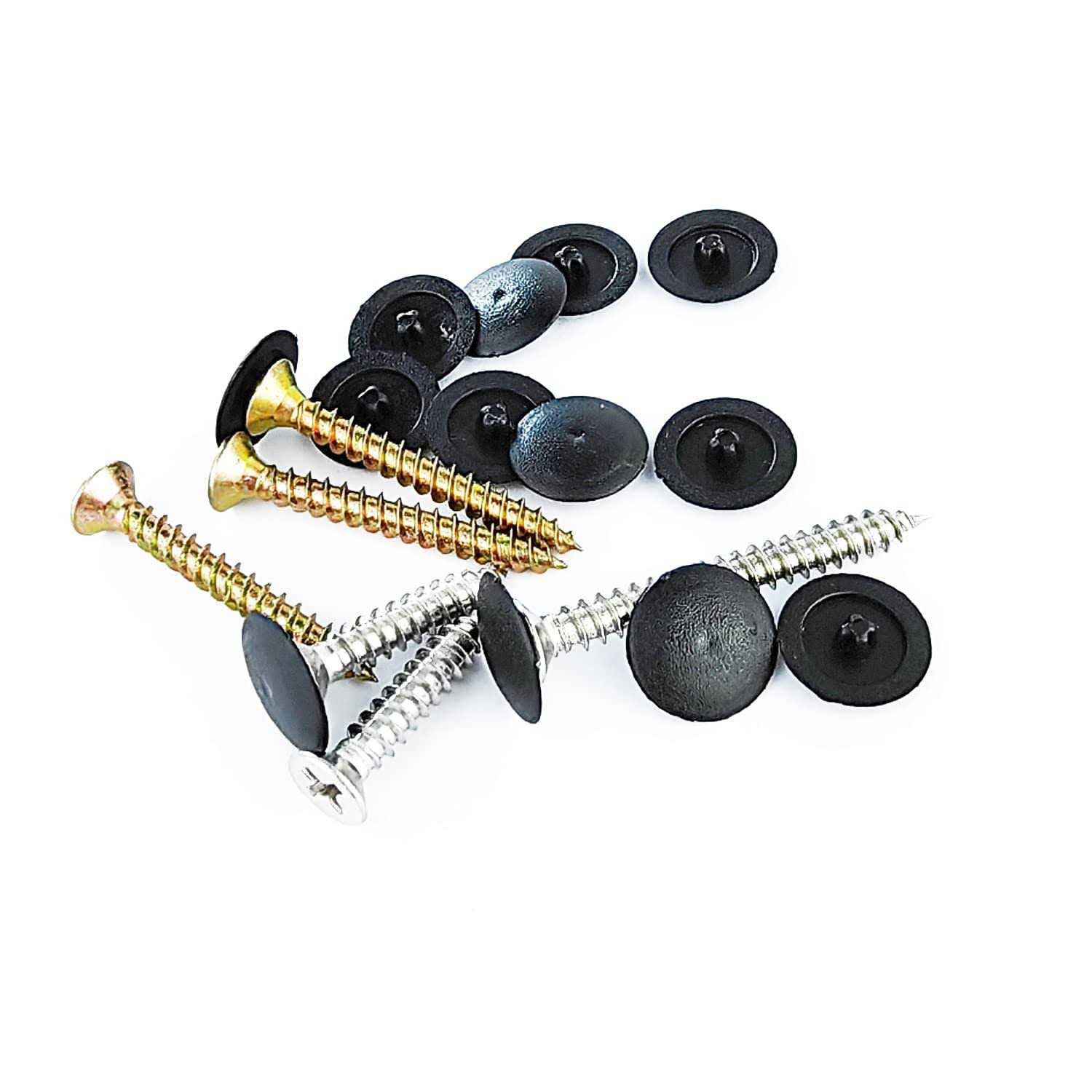 Qrity 50PCS Screw Cap Covers Plastic Screw Protection Cover Snap-in Cover Caps - Image 5