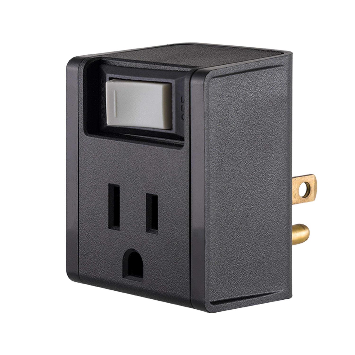 Philips Accessories Philips Grounded Outlet with Integrated Circuit Breaker