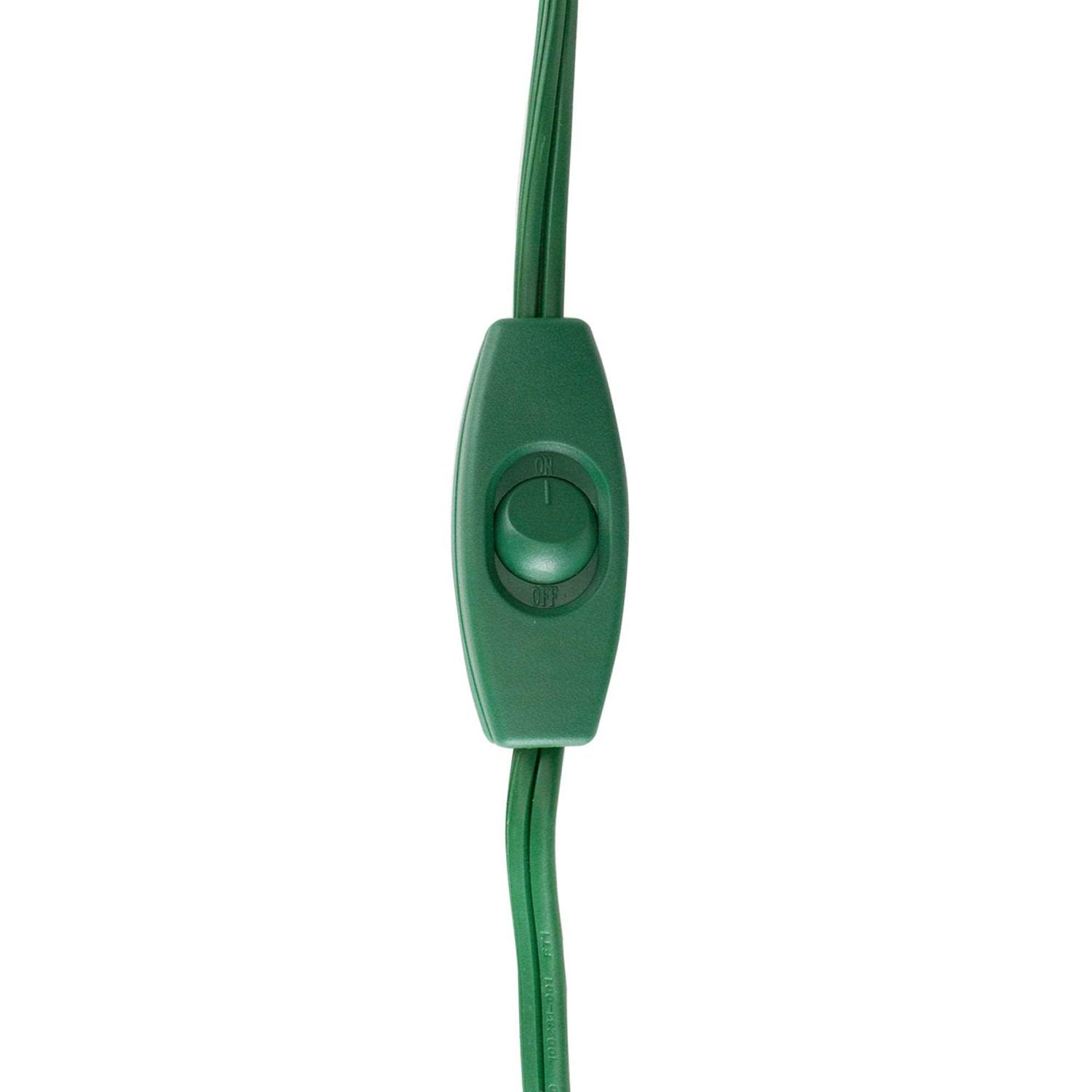 Northlight 9' Green Indoor Extension Power Cord with 9-Outlets and Safety locks - Image 3