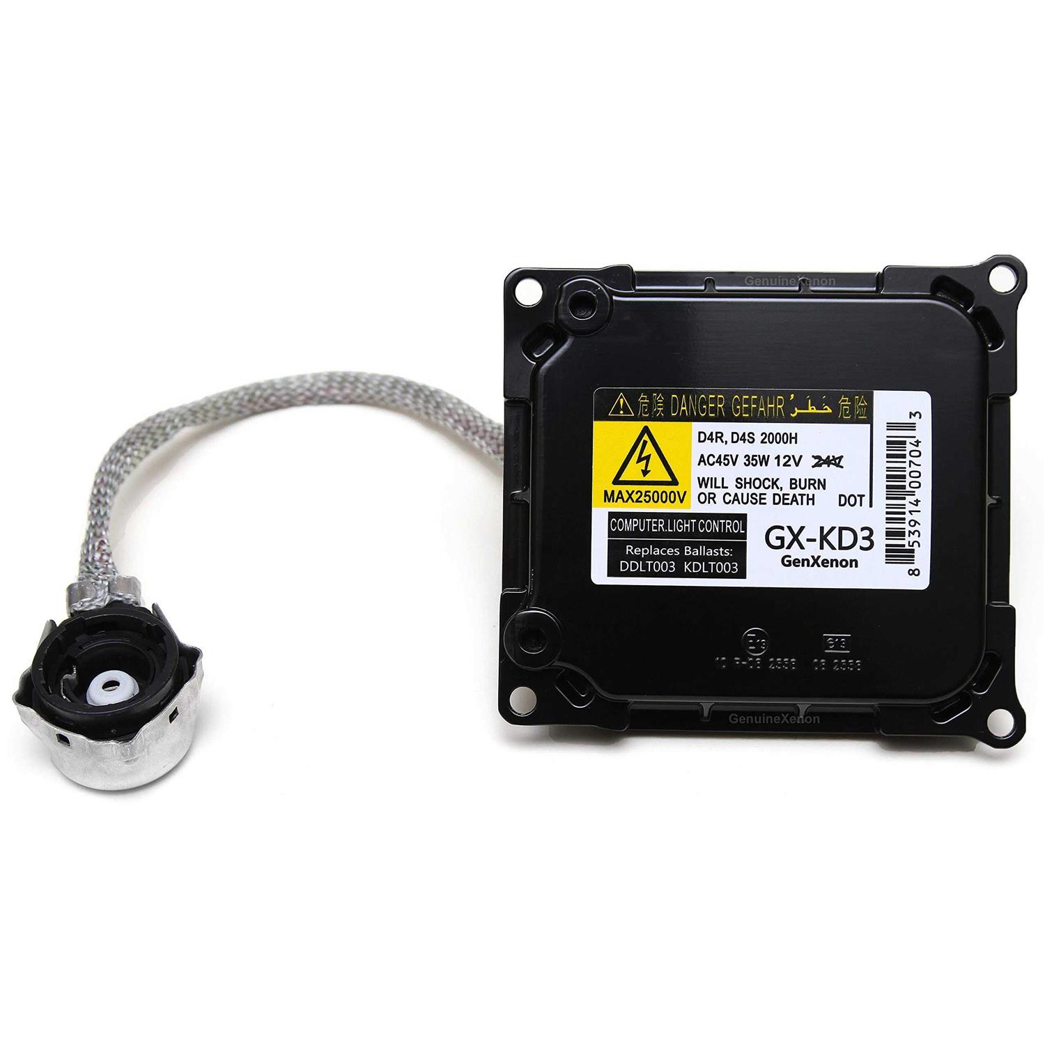 Replacement for Toyota And Lexus Xenon Hid Ballast Headlight Control Unit Replaces Kdlt003