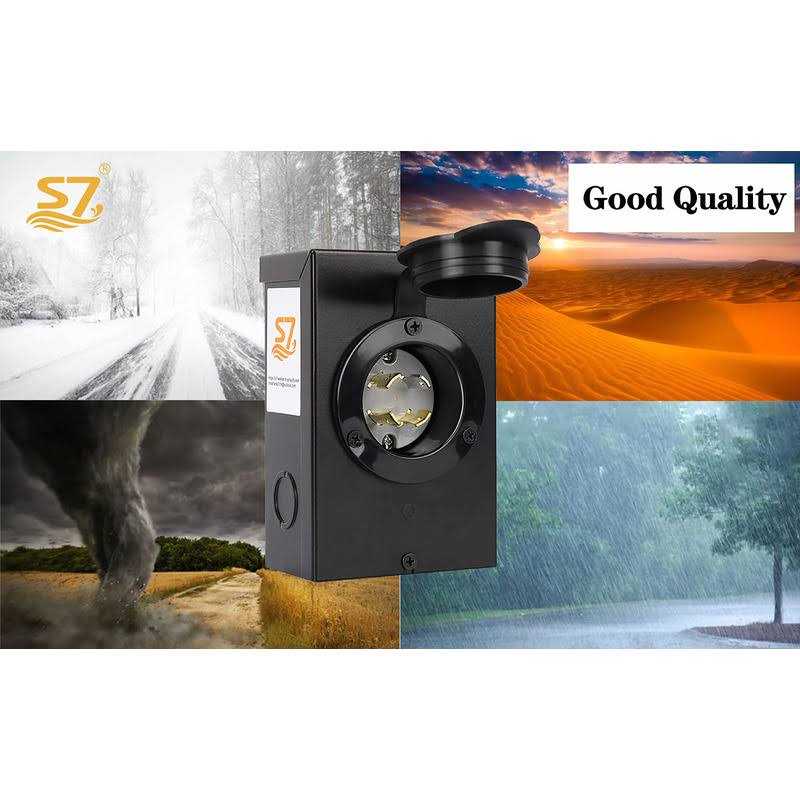 S7 50 Amp Twist Lock Plug50 Amp Generator Plug Male,125/250 Vac Generator Power - Image 5