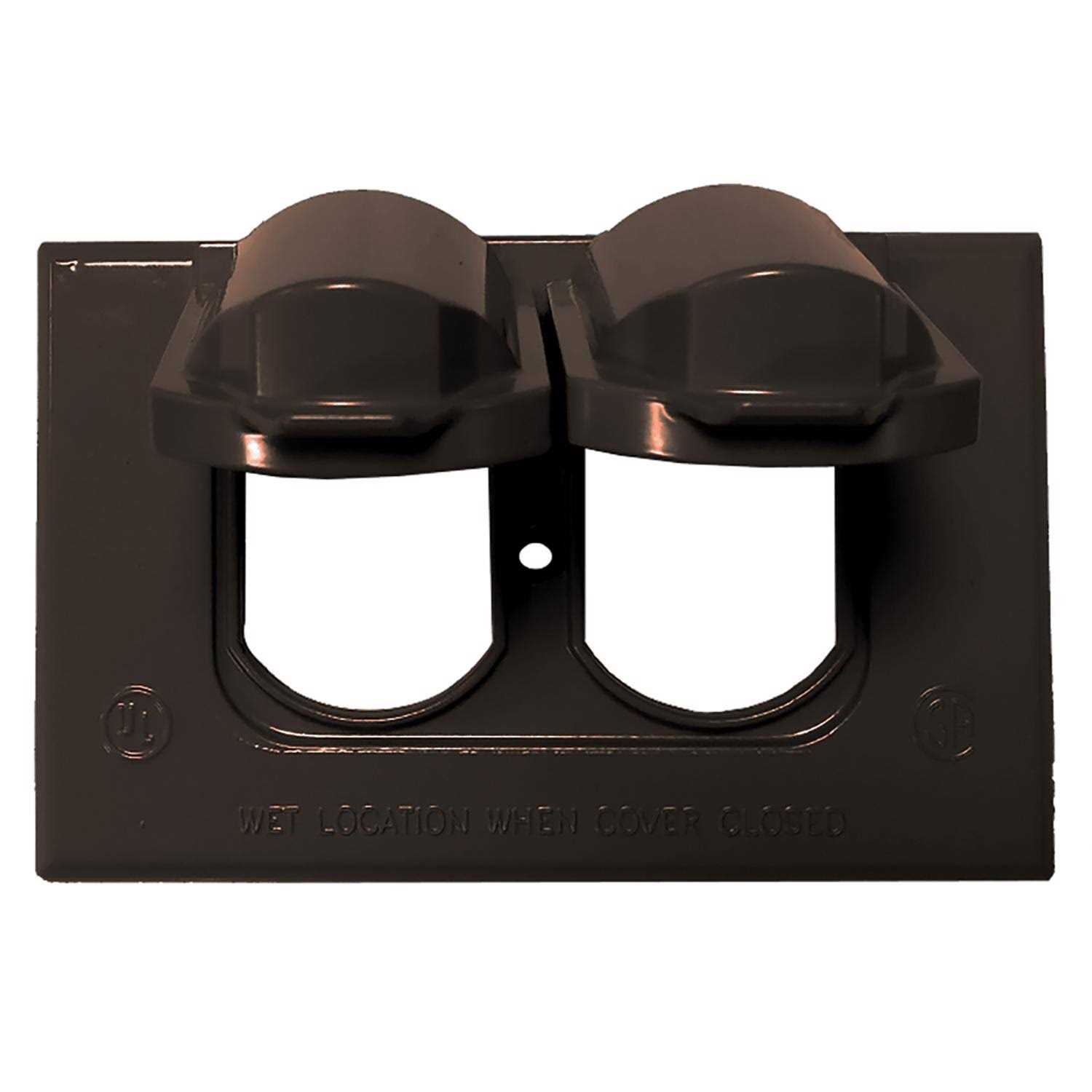 Sigma Electric 14245BR 1-gang Horizontal Duplex Cover - Image 4