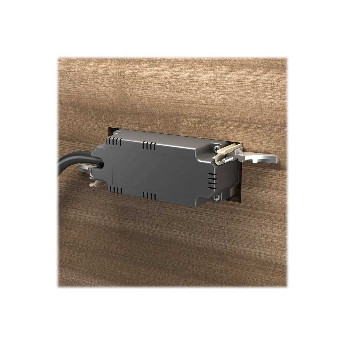 C2G Wiremold Radiant Furniture Power Center Outlet USB RDZWH - Image 4
