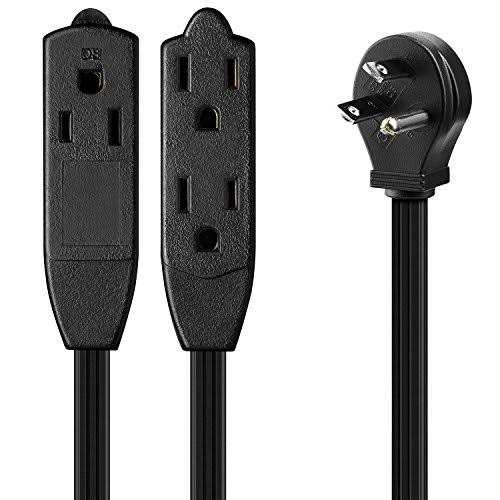 Maximm Cable Flat Plug Extension Cord/Wire Multi Outlet