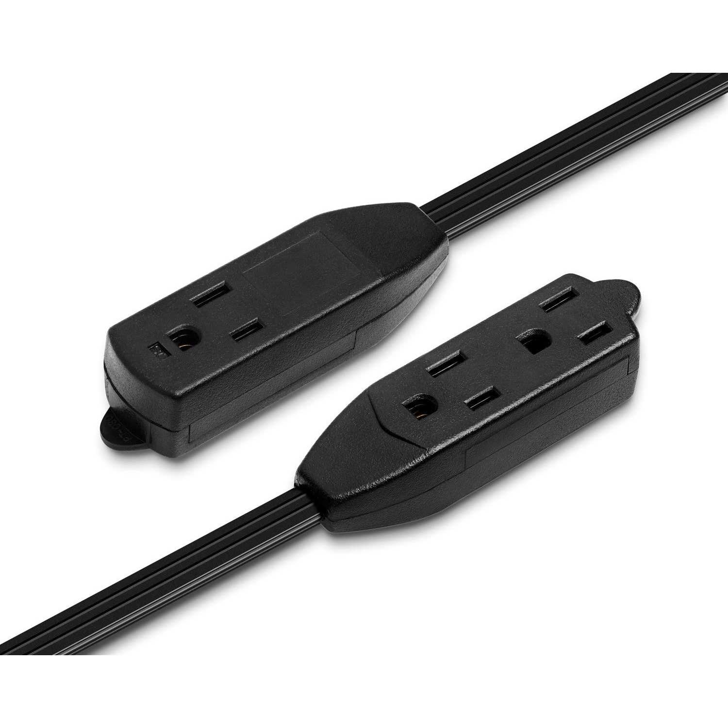 Maximm Cable Flat Plug Extension Cord/Wire Multi Outlet - Image 2