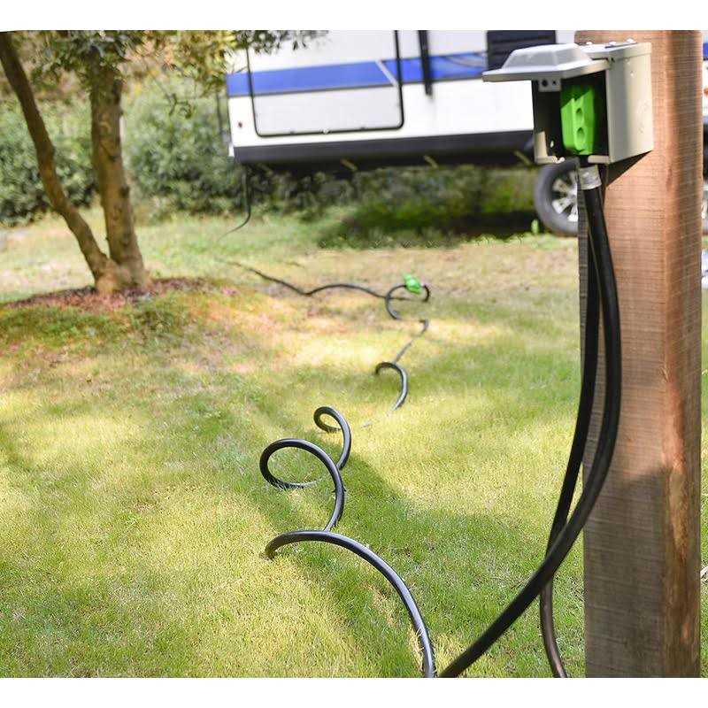 Rvguard 50 Amp 50 Feet RV Extension Cord, Heavy Duty STW Cord with LED Power Indicator and Cord Organizer - Image 4