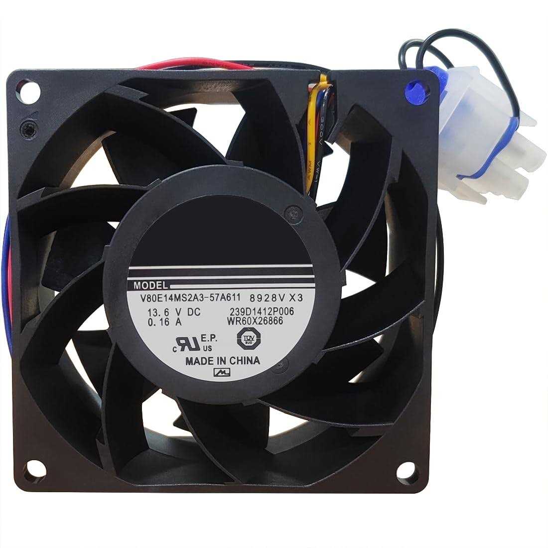 Popbee Upgraded WR60X26866 Evaporator Fan Motor Compatible for Ge Refrigerator Fits V80E14MS2A3-57A611