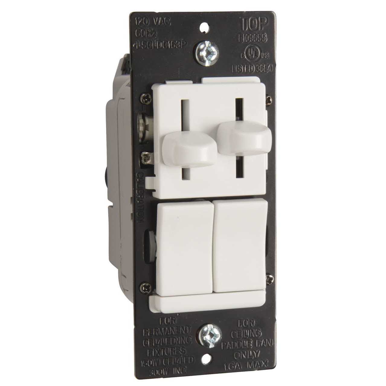 Pass & Seymour LED Combination Dimmer With Fan Control - Image 3