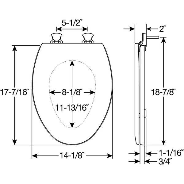 Bemis 1500EC Elongated Wood Toilet Seat - Image 4