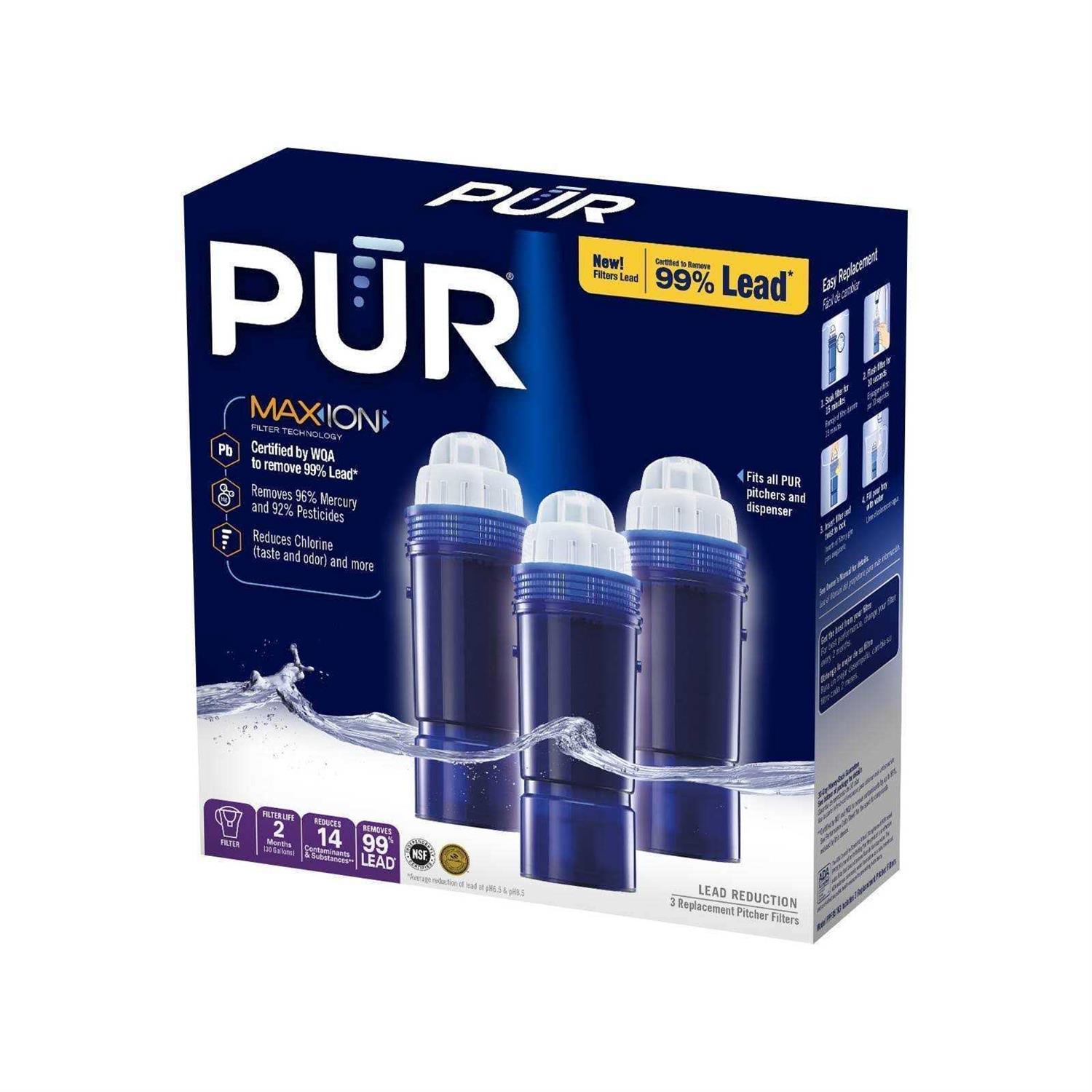 Pur Plus Water Pitcher Replacement Filters