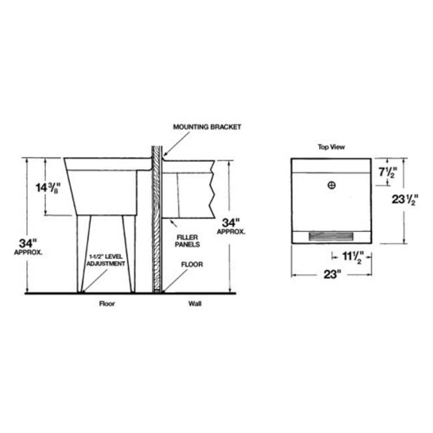 Mustee 15F 23 Utilatub Laundry Tub - Image 4