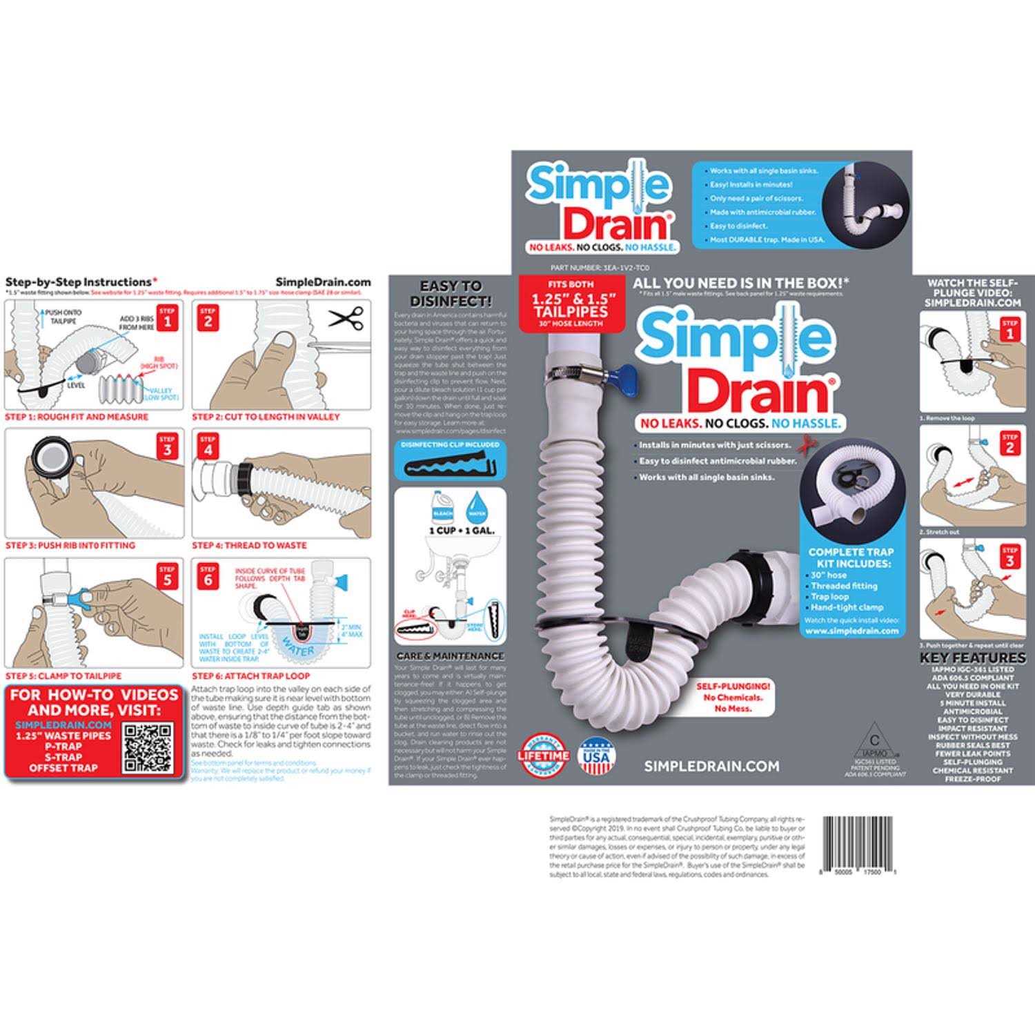 Simple Drain-Flexible Rubber P-Trap - Image 5