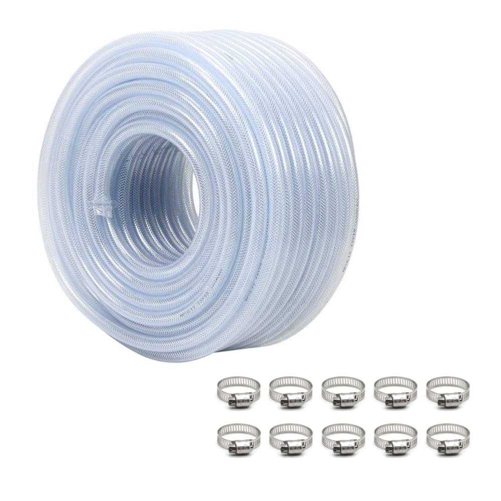 JUNZHIDA High Pressure Braided Clear Flexible PVC Tubing 3/4 ID,10ft - Image 4