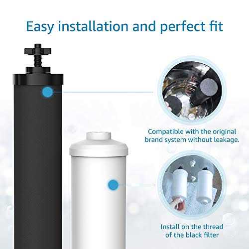 aqua crest water filter compatible with black filters & fluoride filters combo pack fluoride filters - Image 3