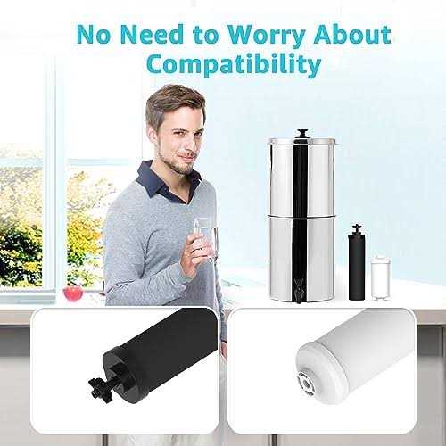 aqua crest water filter compatible with black filters & fluoride filters combo pack fluoride filters - Image 5