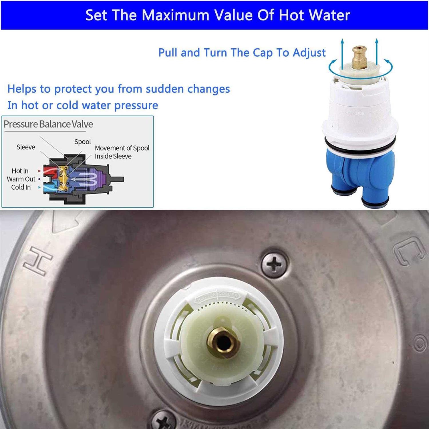 RP19804 Delta Shower Cartridge 1300/1400 Series Shower Replacement Spool Assembly - Image 4