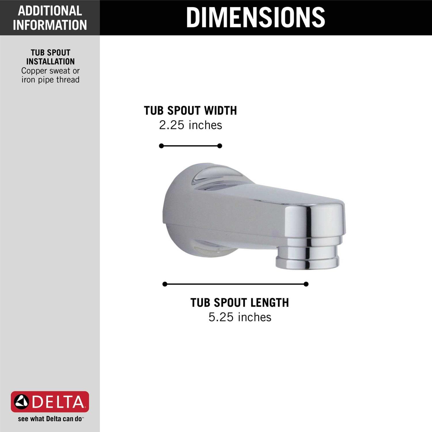 Delta Diverter Tub Spout RP17453 - Image 2