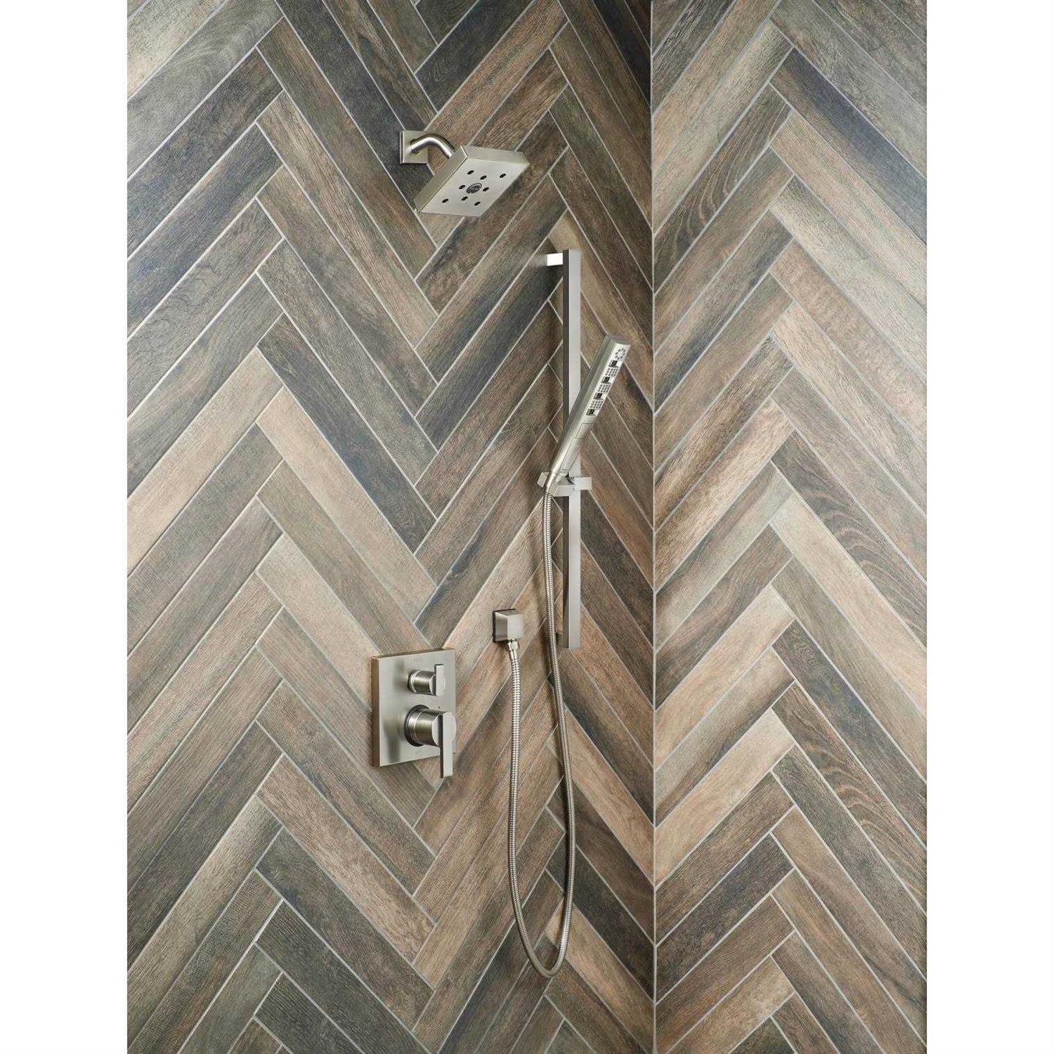 Delta Ara Angular Modern Monitor 14 Series Valve Trim with 3-Setting Integrated Diverter T24867