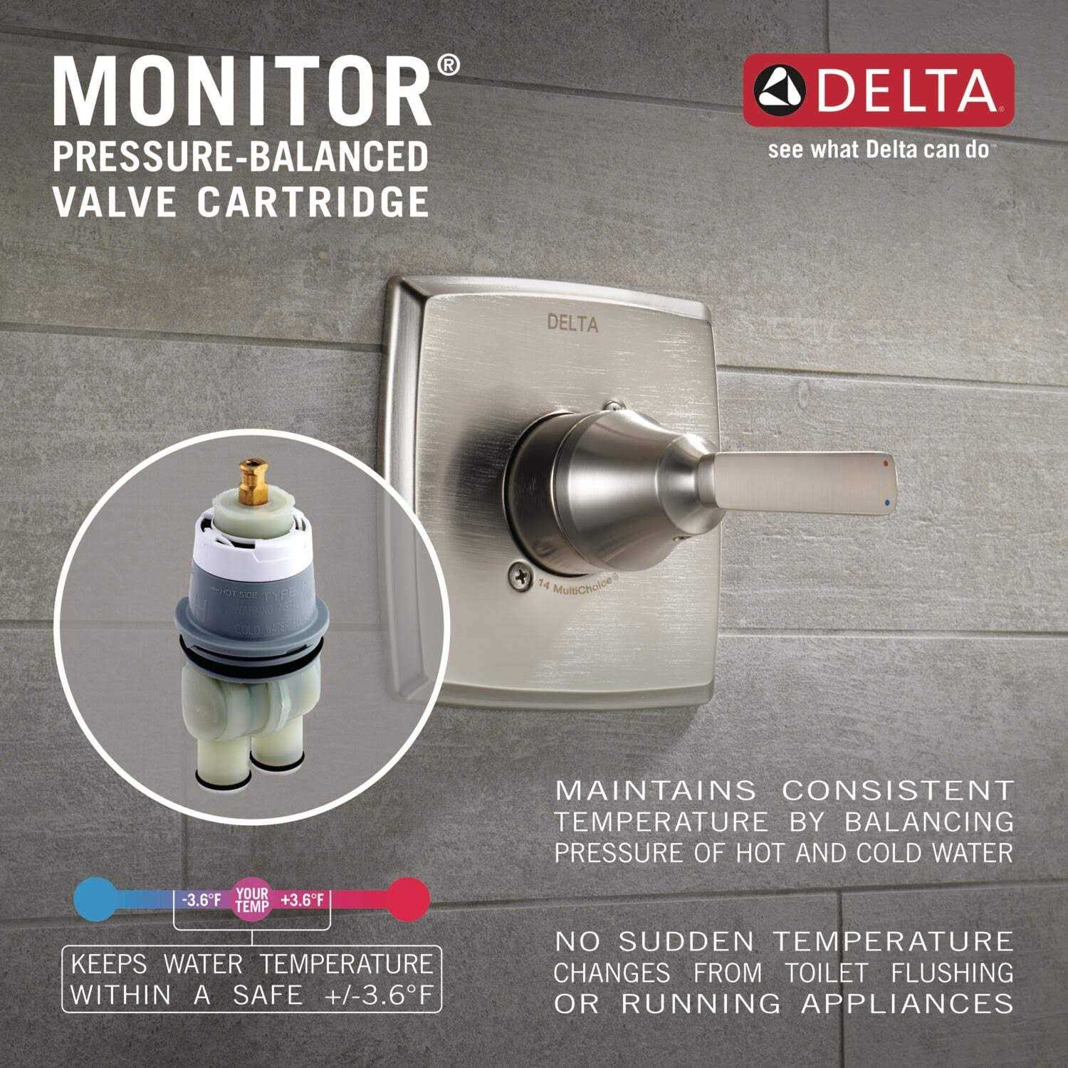 Delta Woodhurst Valve Only Trim - Image 4