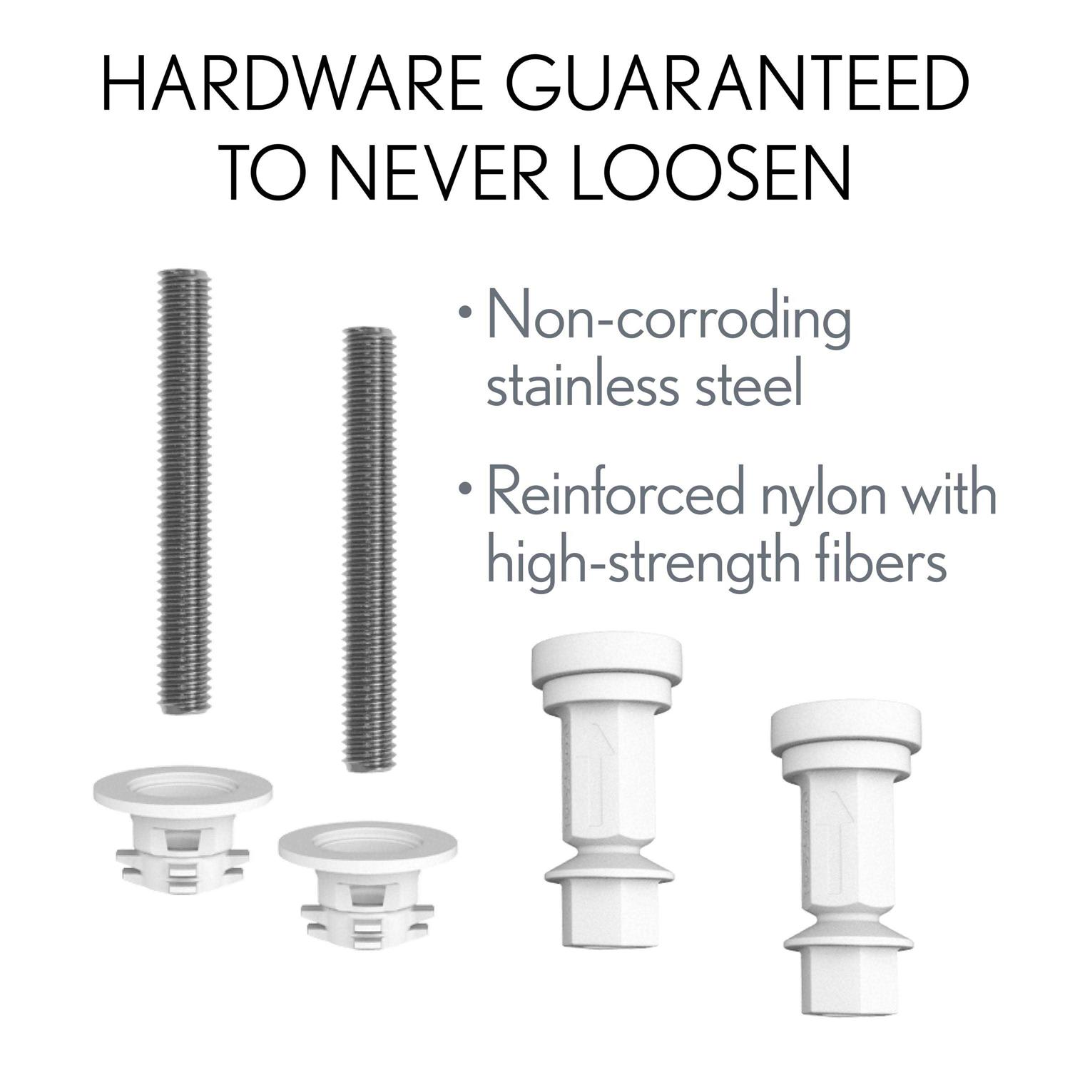 Mayfair Edgewater Round Enameled Wood Toilet Seat - Image 4