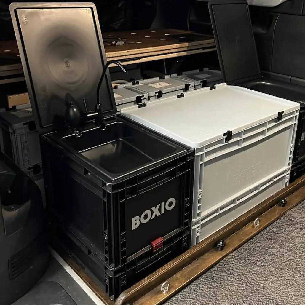 BOXIO Wash Portable Sink Convenient Camping Sink Solution! Compact with Unique Design - Image 5