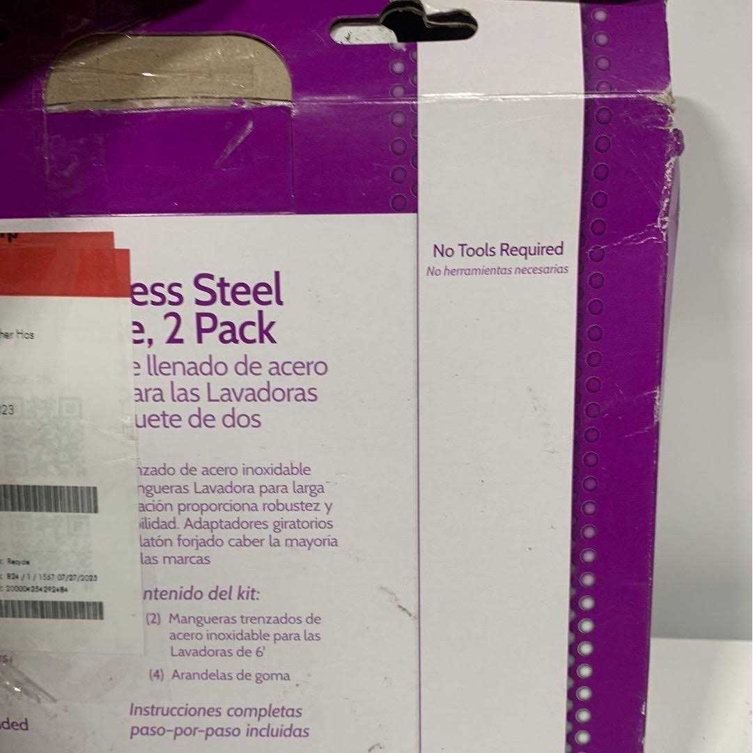 Smart Choice 6 ft. Stainless Steel Fill Hose - Image 4