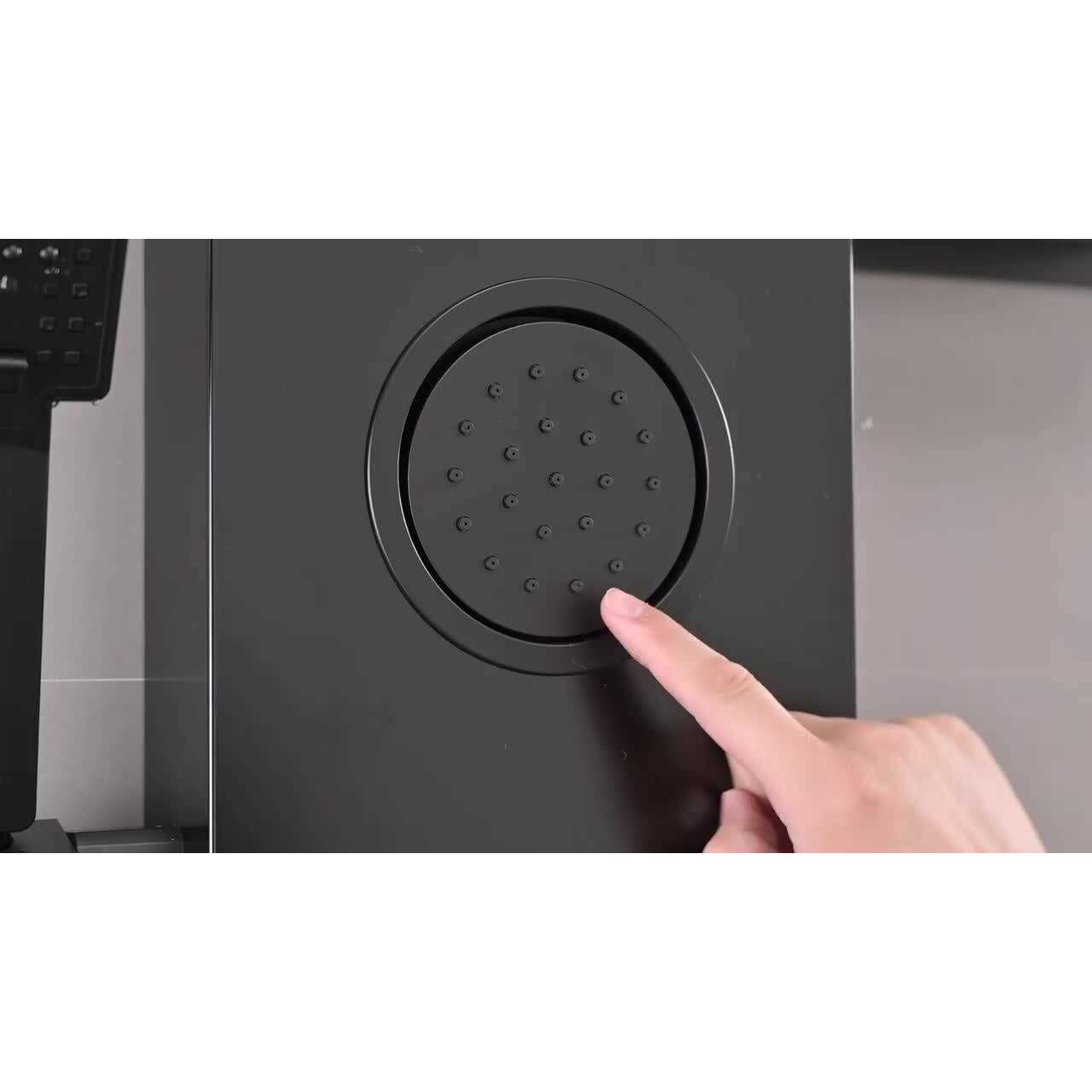 VIBRANTBATH YTP27-BLACK 22.83'' Shower Panel with Fixed Shower Head Finish - Image 5