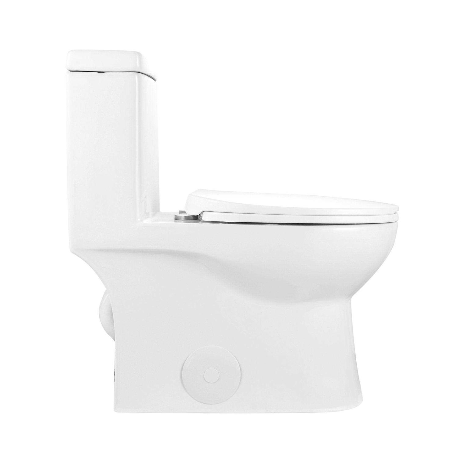 DeerValley DV-1F52816 Ally Dual-Flush Elongated One-Piece Toilet with Glazed Surface - Image 2