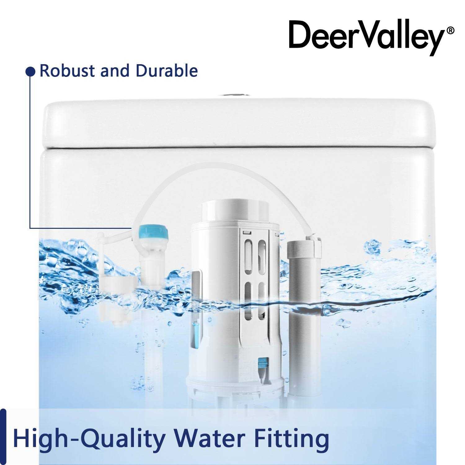 DeerValley DV-1F52816 Ally Dual-Flush Elongated One-Piece Toilet with Glazed Surface - Image 3