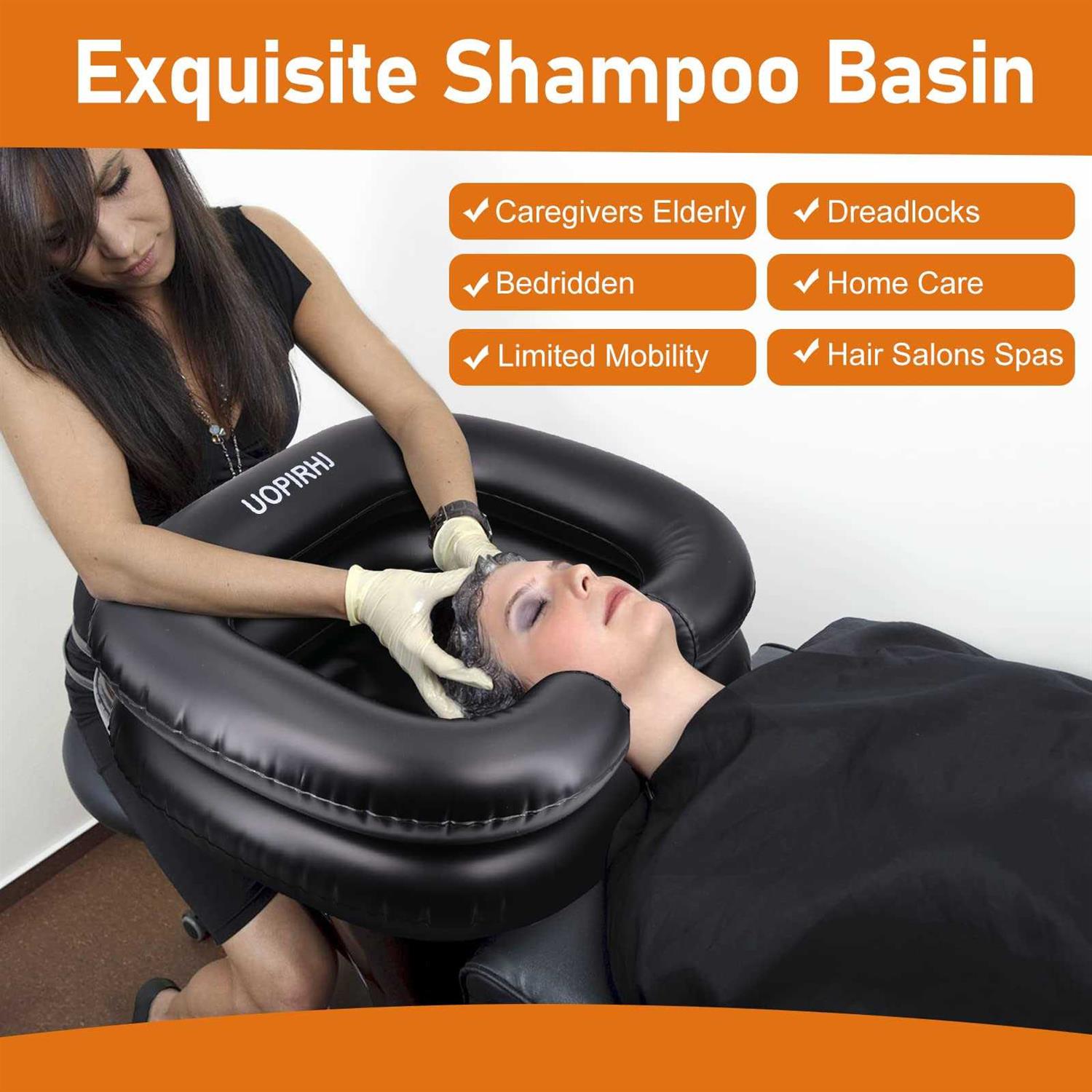 UOPIRHJ Portable Inflatable Hair Washing Basin for Bedridden - Image 5