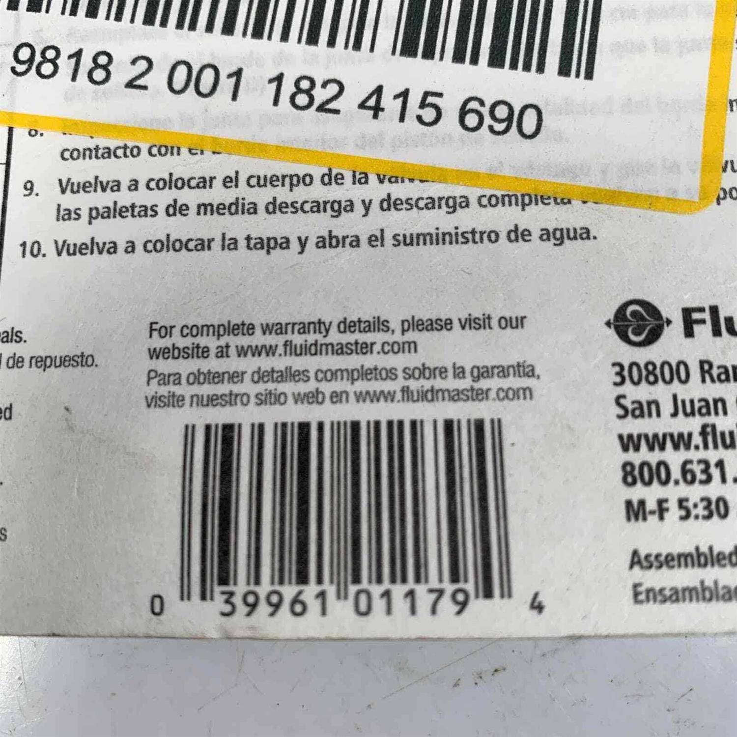 Fluidmaster Replacement Dual Flush Seal for Glacier Bay - Image 2