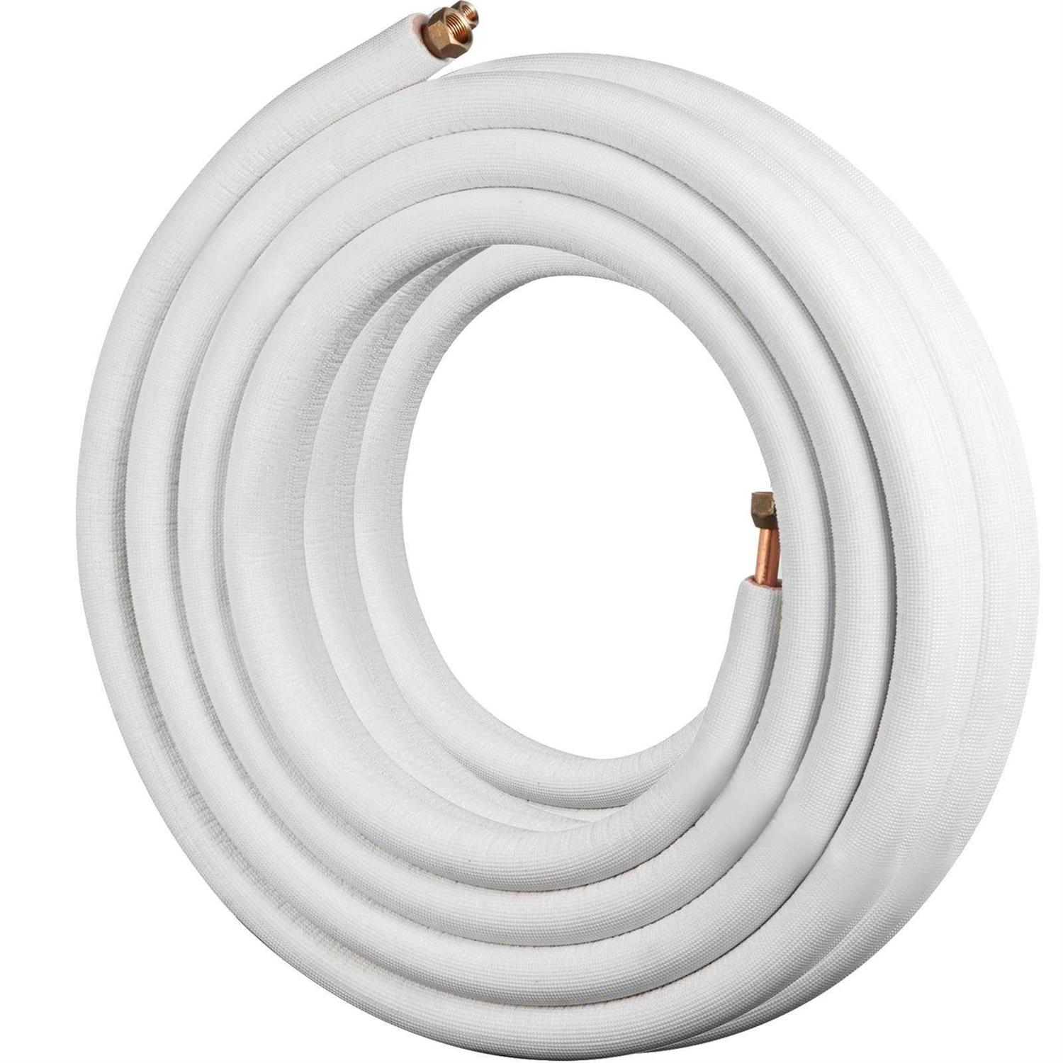 VEVOR Mini Split Copper Line Set Length 3/8 OD Copper Pipes for Mini Split Air Conditioner - Image 3